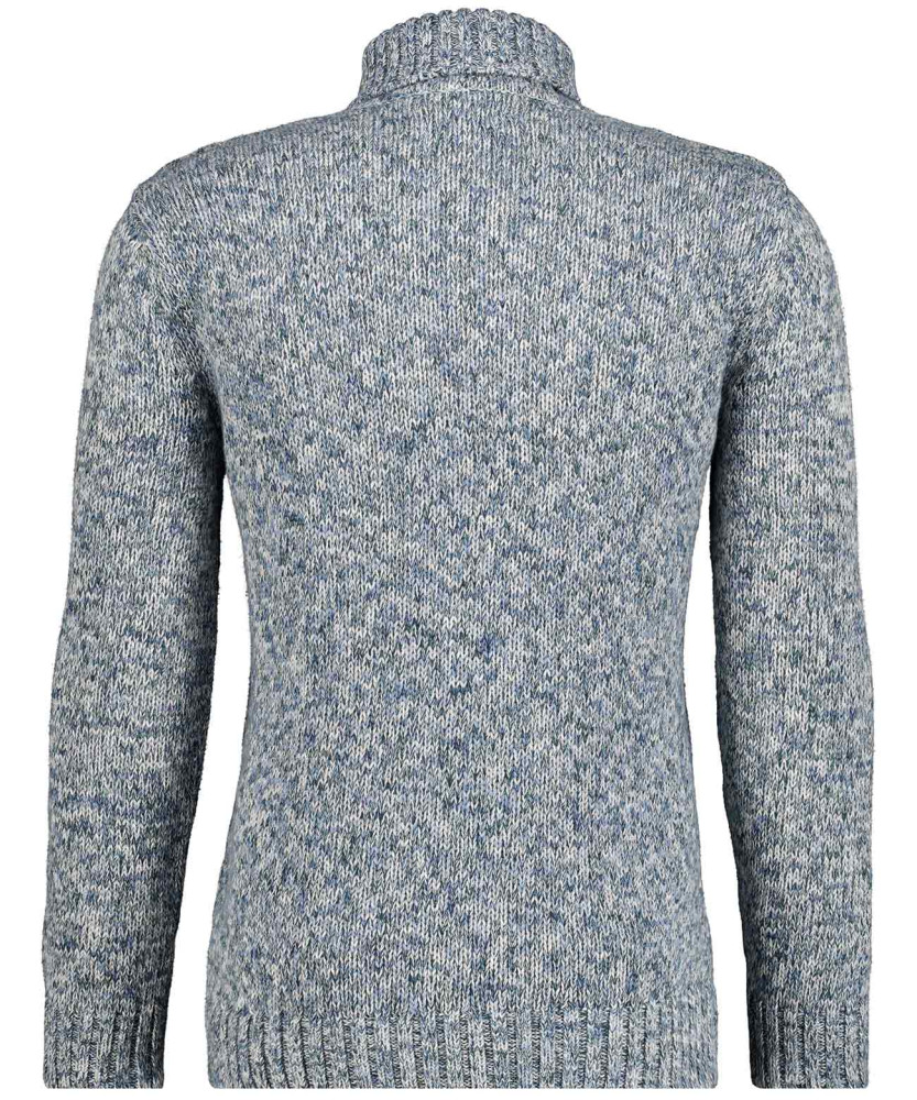 Strickpullover mit Rollkragen und Zopfmuster