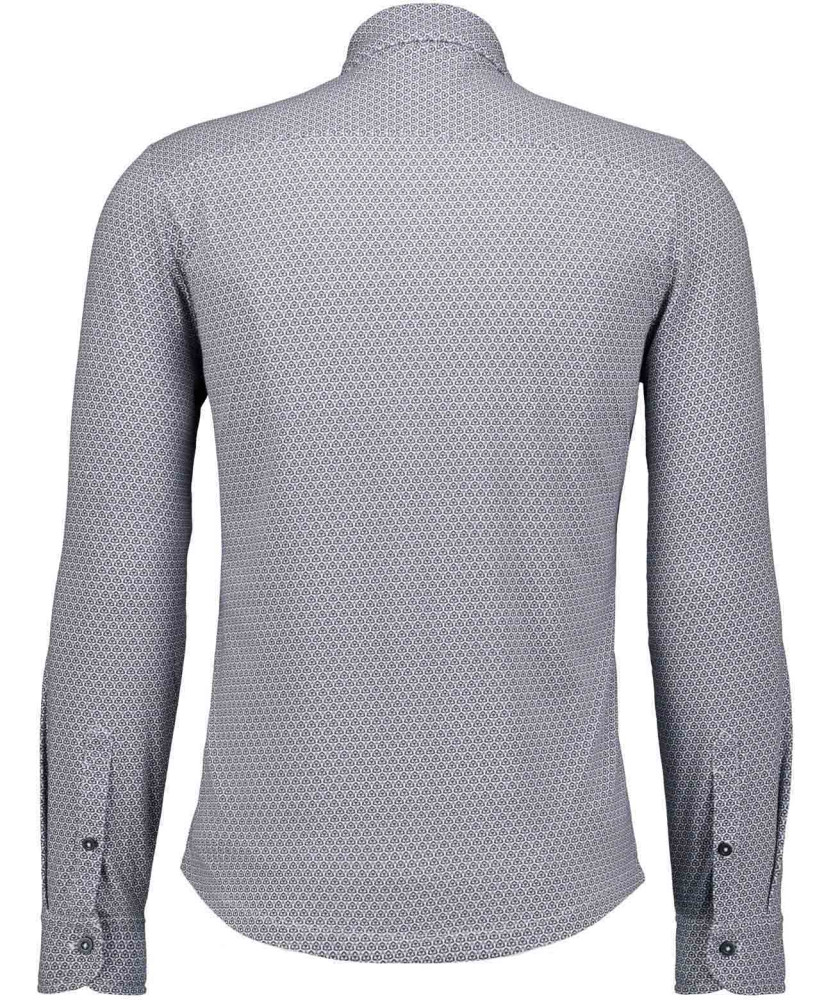 Jersey shirt with kent collar