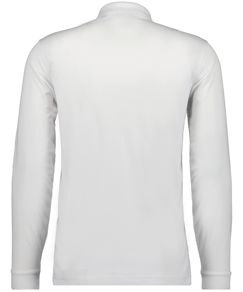 Poloshirt softknit with chest pocket, long sleeve