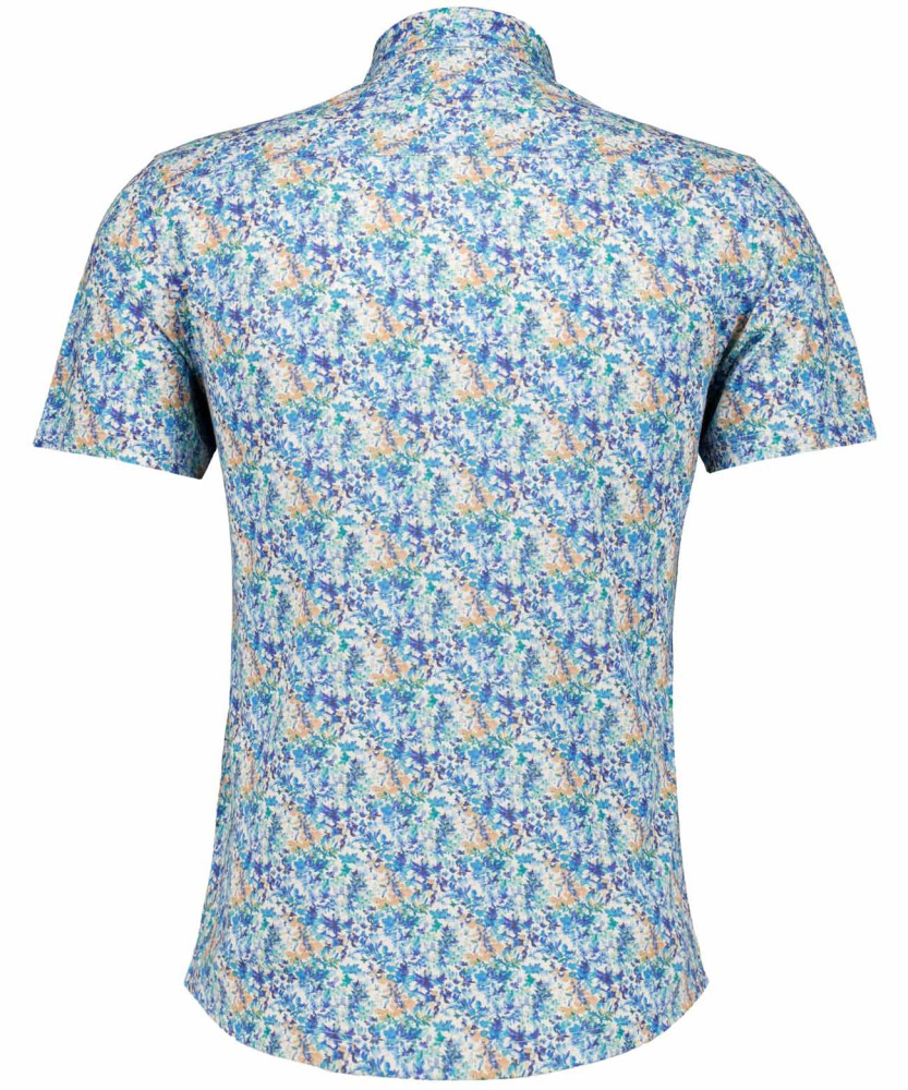 Softknit-Hemd mit Print, kurzarm