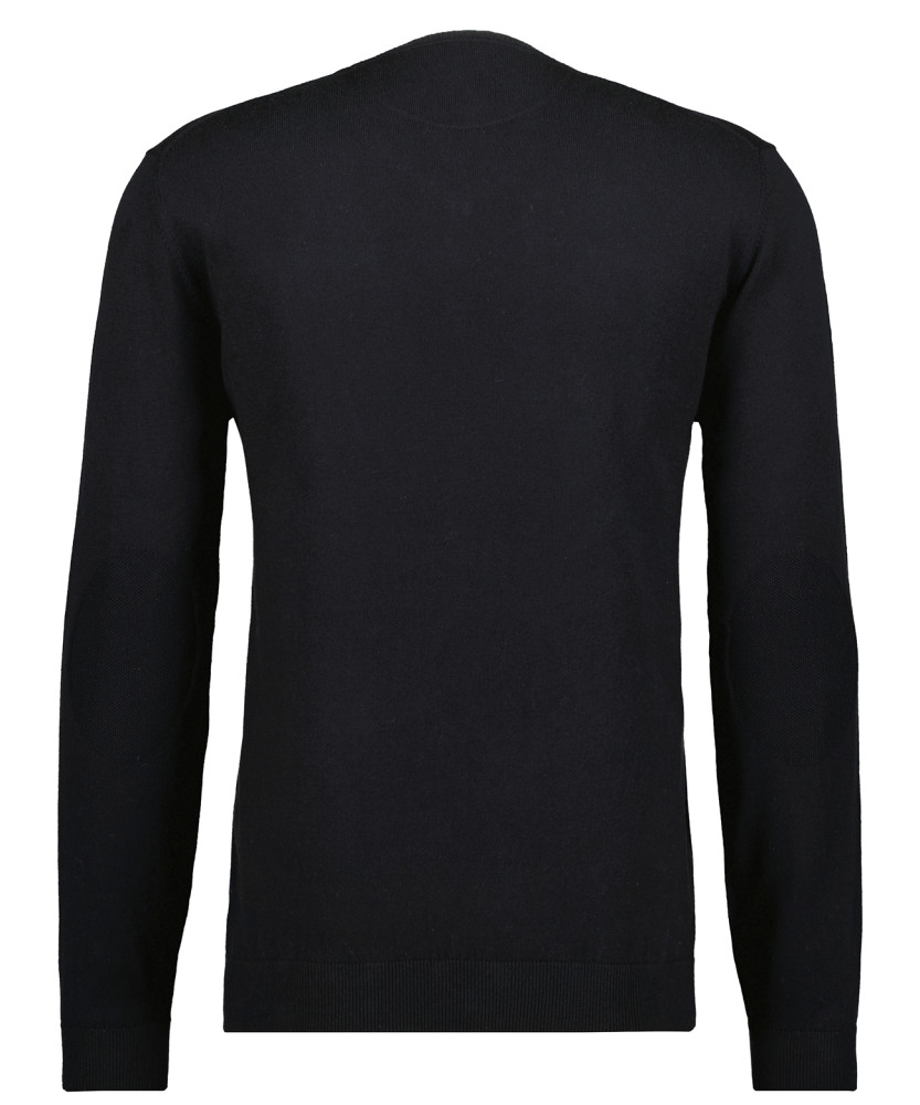 Knitted pullover with V neck, cotton/cashmere