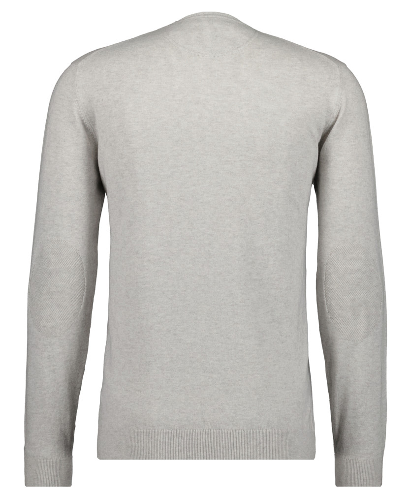 Knitted pullover with V neck, cotton/cashmere