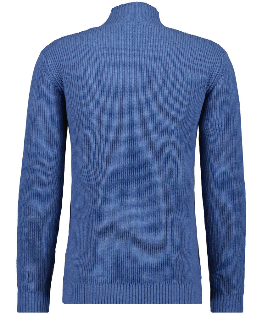 Rib knitted sweater, cotton/cashmere