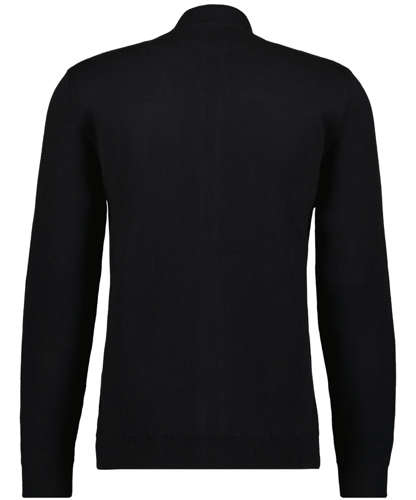 Cardigan mit Stehkragen, Baumwolle/Kaschmir
