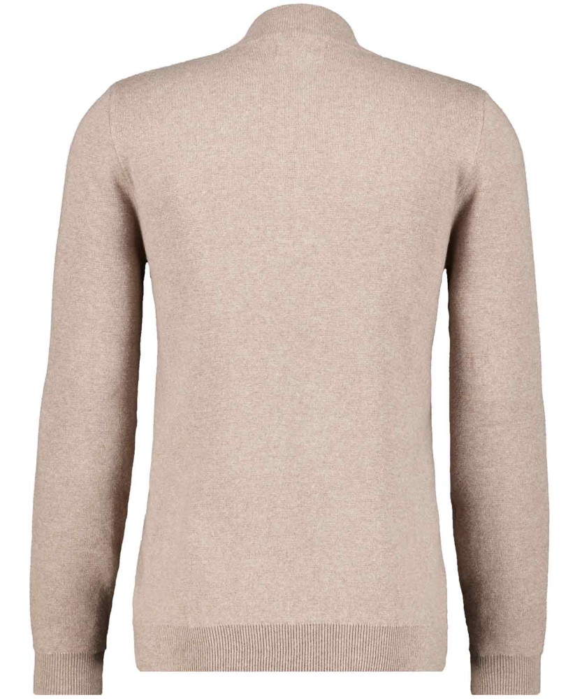 Strickpullover mit Stehkragen, Baumwolle/Kaschmir