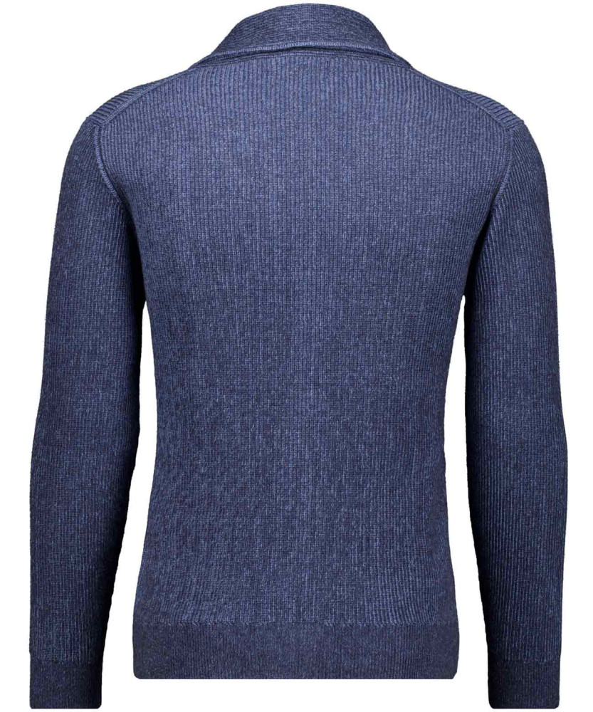 Strickjacke mit Schalkragen, Baumwolle/Kaschmir