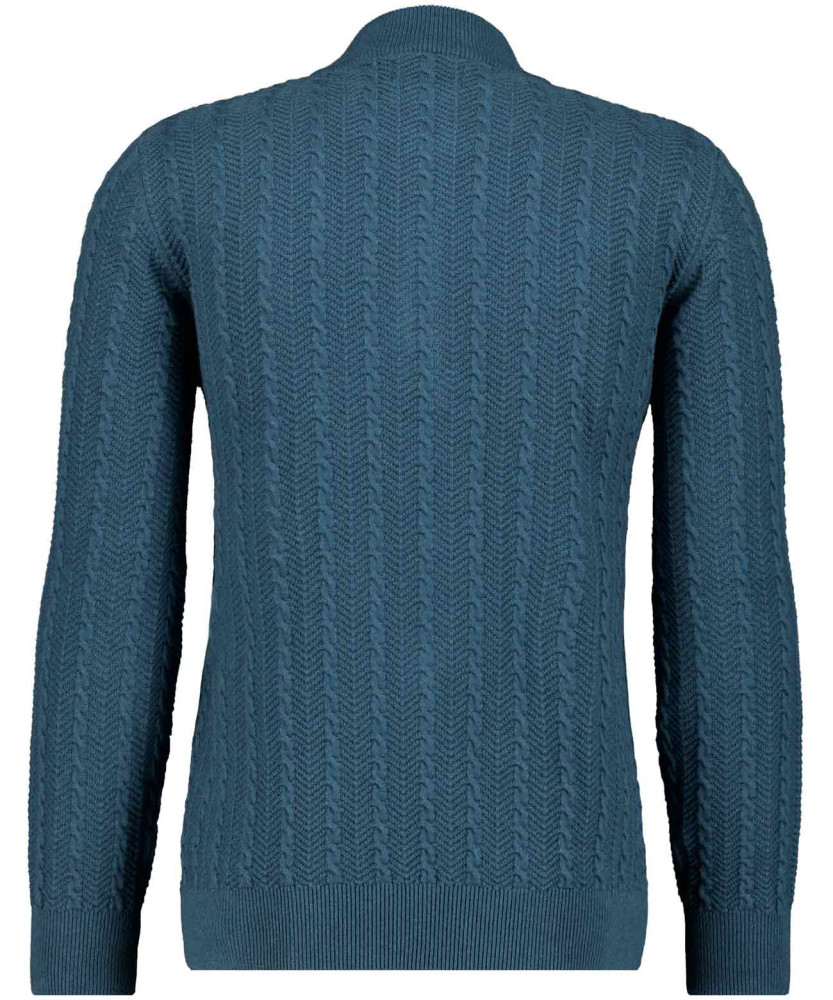 Strickpullover mit Stehkragen, Baumwolle/Kaschmir