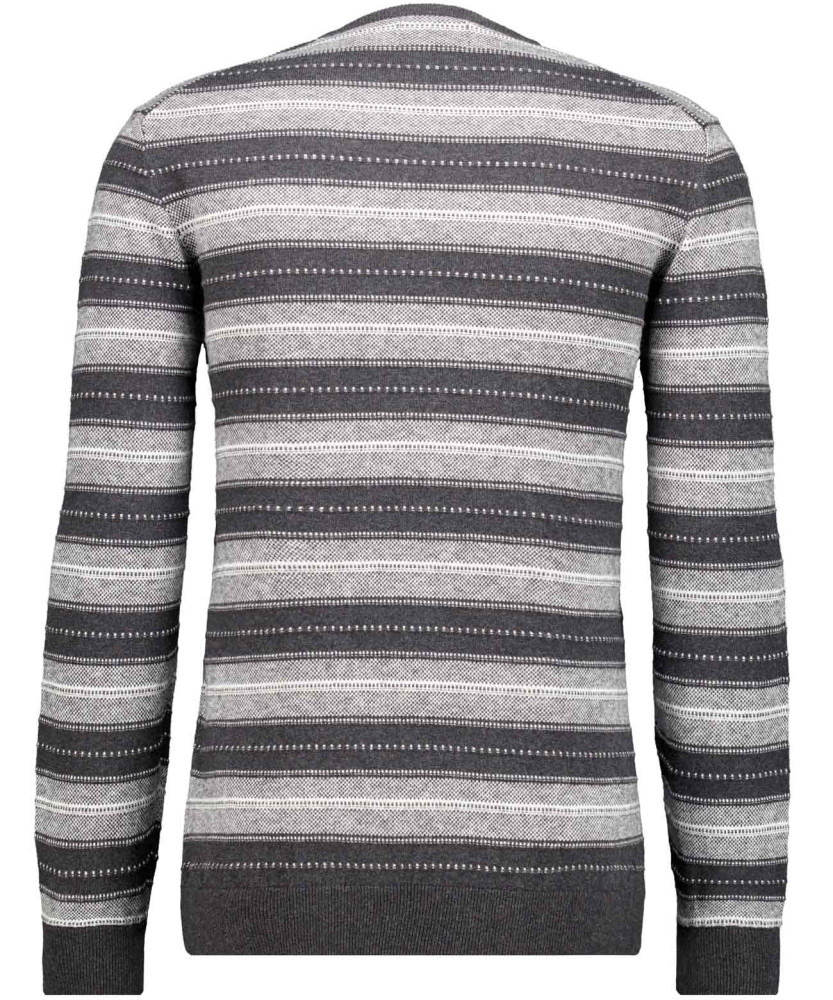 Strickpullover gestreift, Baumwolle/Kaschmir