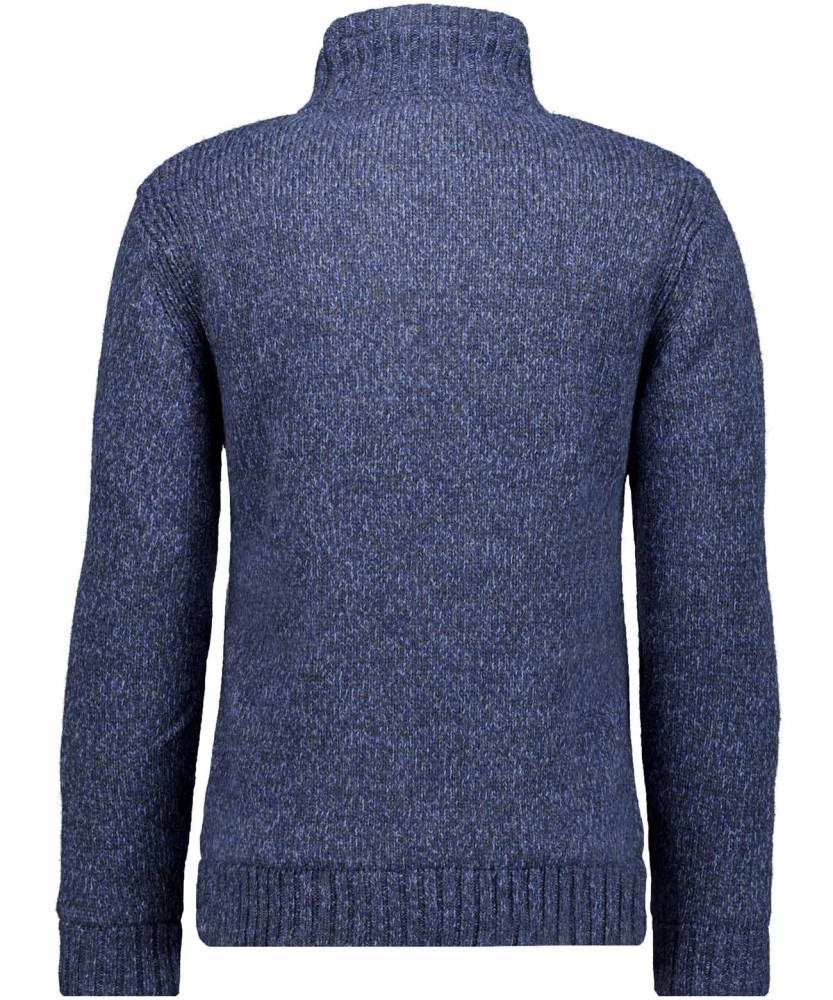 Cardigan with stand up collar and inner lining