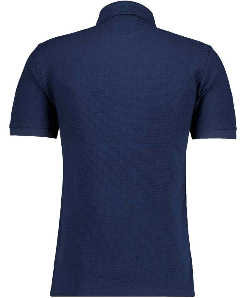 Poloshirt Jacquard, mercerised cotton