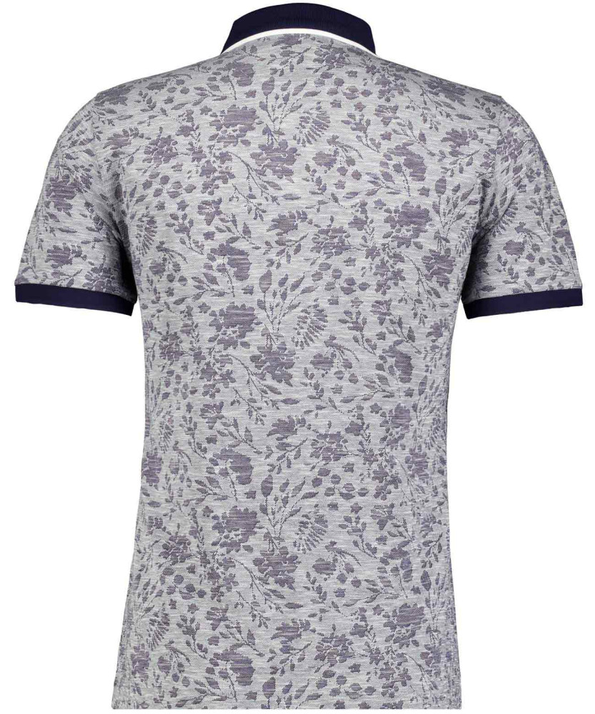 Poloshirt Jacquard, mercerisierte Baumwolle