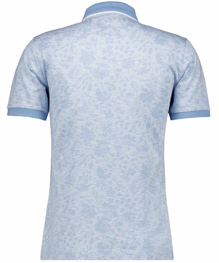 Poloshirt Jacquard, mercerisierte Baumwolle