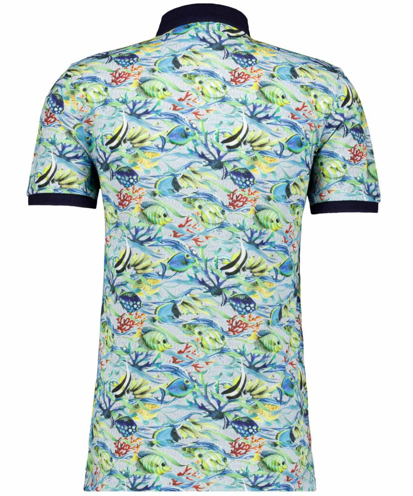 Piqué-Poloshsirt mit Digitaldruck