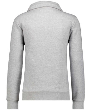 Sweat jacket with stand up collar