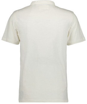 Serafino-Shirt Baumwolle-Leinen