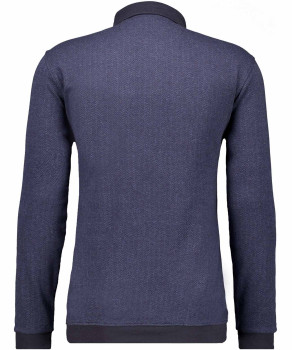 Polo-Sweatshirt Fischgrat