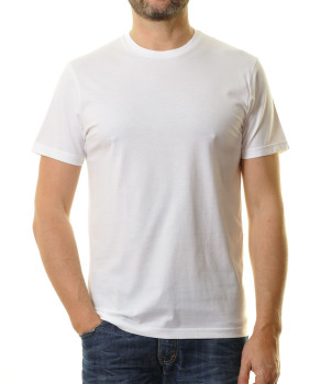 2 T-shirts in double-pack with round neck