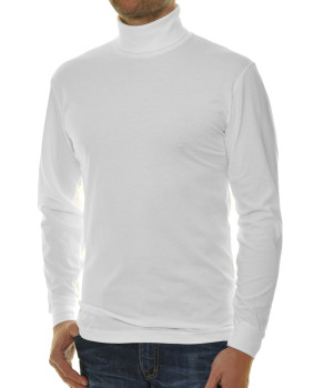 Basic Rollkragenshirt langarm