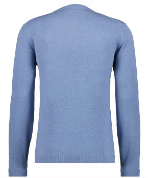Cotton knitted sweater with round neck