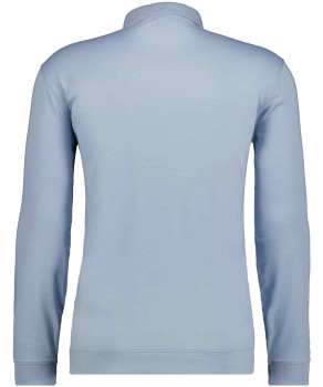 Pima-Poloshirt Langarm mit Bund