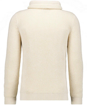 Strick-Pullover mit speziellem Kragen