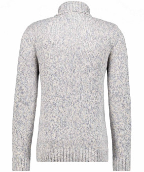Strickpullover mit Rollkragen und Zopfmuster