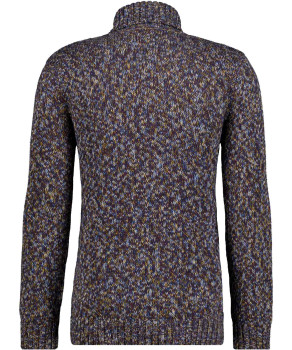 Strickpullover mit Rollkragen und Zopfmuster