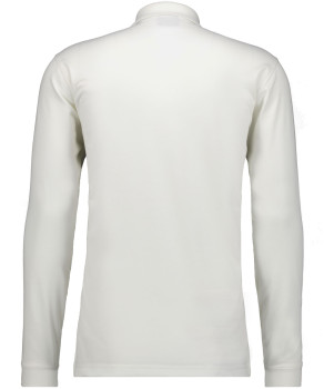 Softknit-Polo mit Brusttasche, Langarm