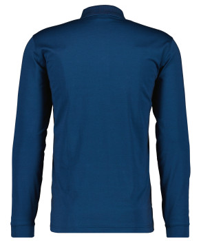 Softknit-Polo mit Brusttasche, Langarm