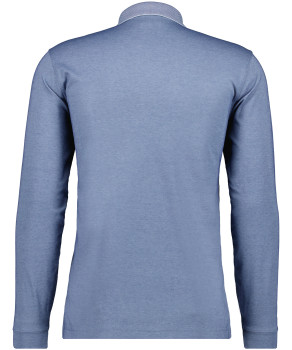 Softknitpolo zip long sleeve with zip