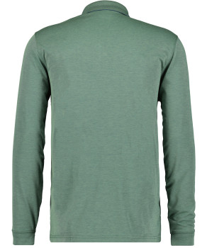 Softknit-Poloshirt Langarm mit Zip