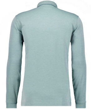 Softknit-Poloshirt Langarm mit Zip