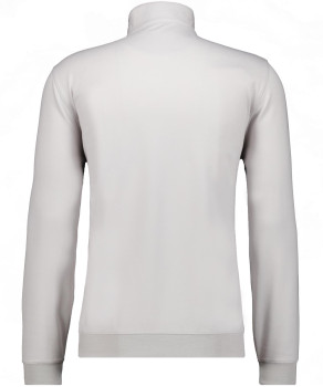 Sweat jacket with stand up collar