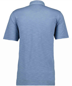 Softknit-Polo gestreift, Flammdesign