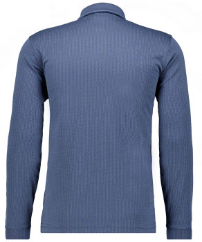 Softknit-Polo Jacquard, Langarm