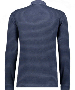 Softknit-Polo Jacquard, Langarm