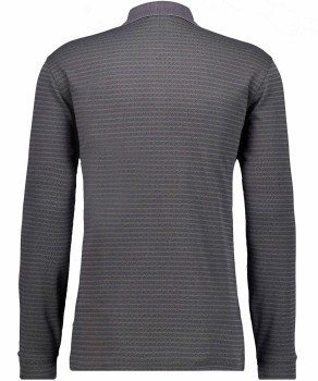 Softknit-Polo Jacquard, Langarm