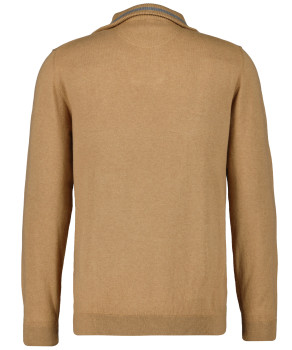 RAGMAN Strickpullover mit Stehkragen und Zip