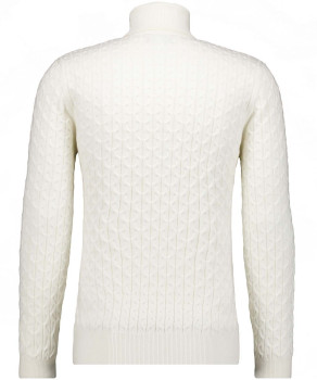 Strickpullover Zopfmuster, Baumwolle/Kaschmir