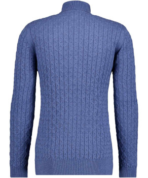 Strickpullover mit Rollkragen, Baumwolle/Kaschmir