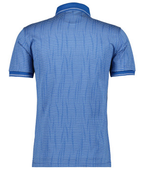 Mercerized Poloshirt with Stripes
