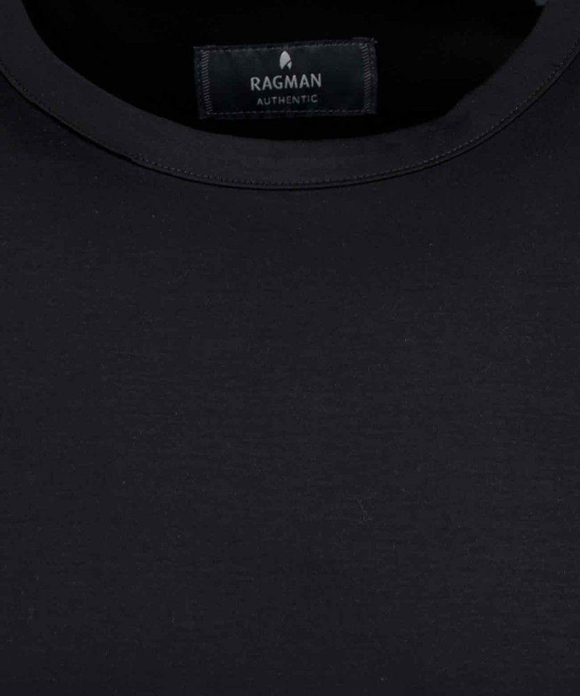 Mercerisiertes T-Shirt mit Rundhals