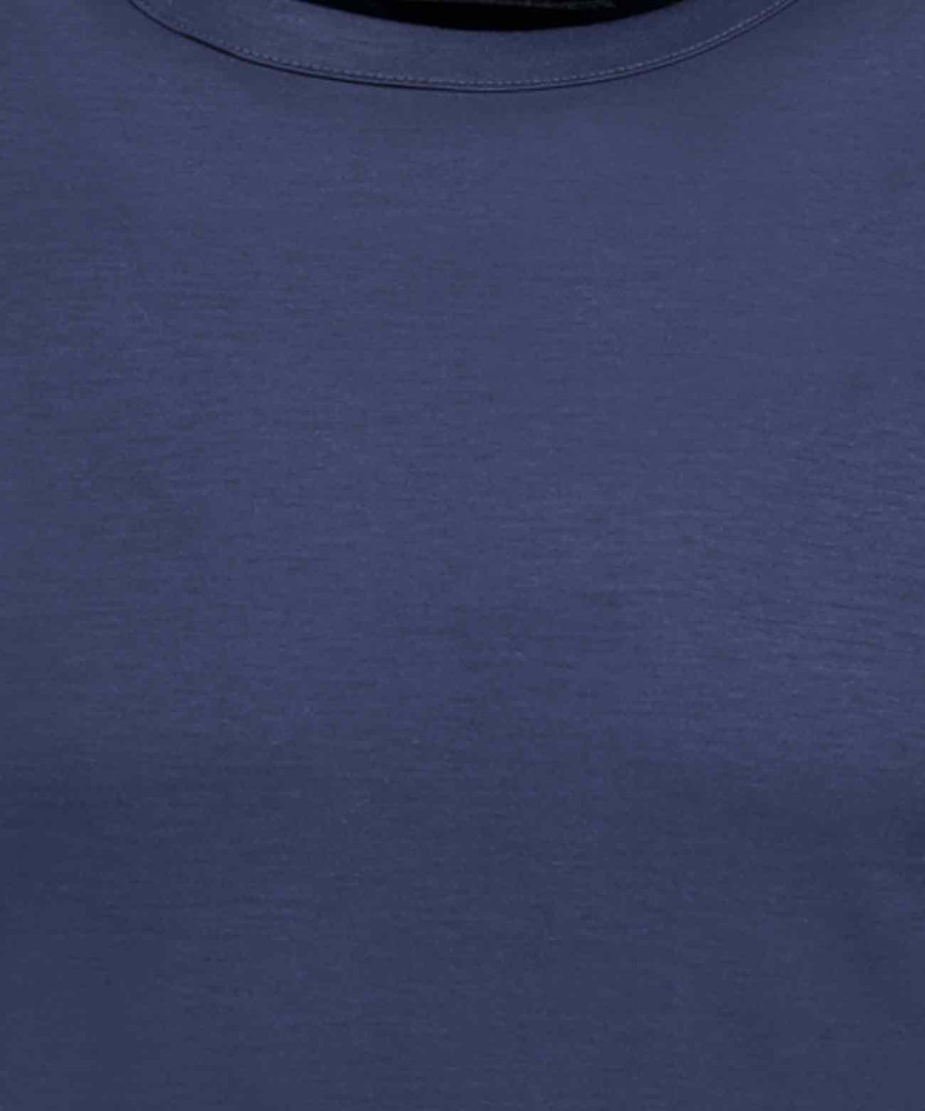 Mercerisiertes T-Shirt mit Rundhals