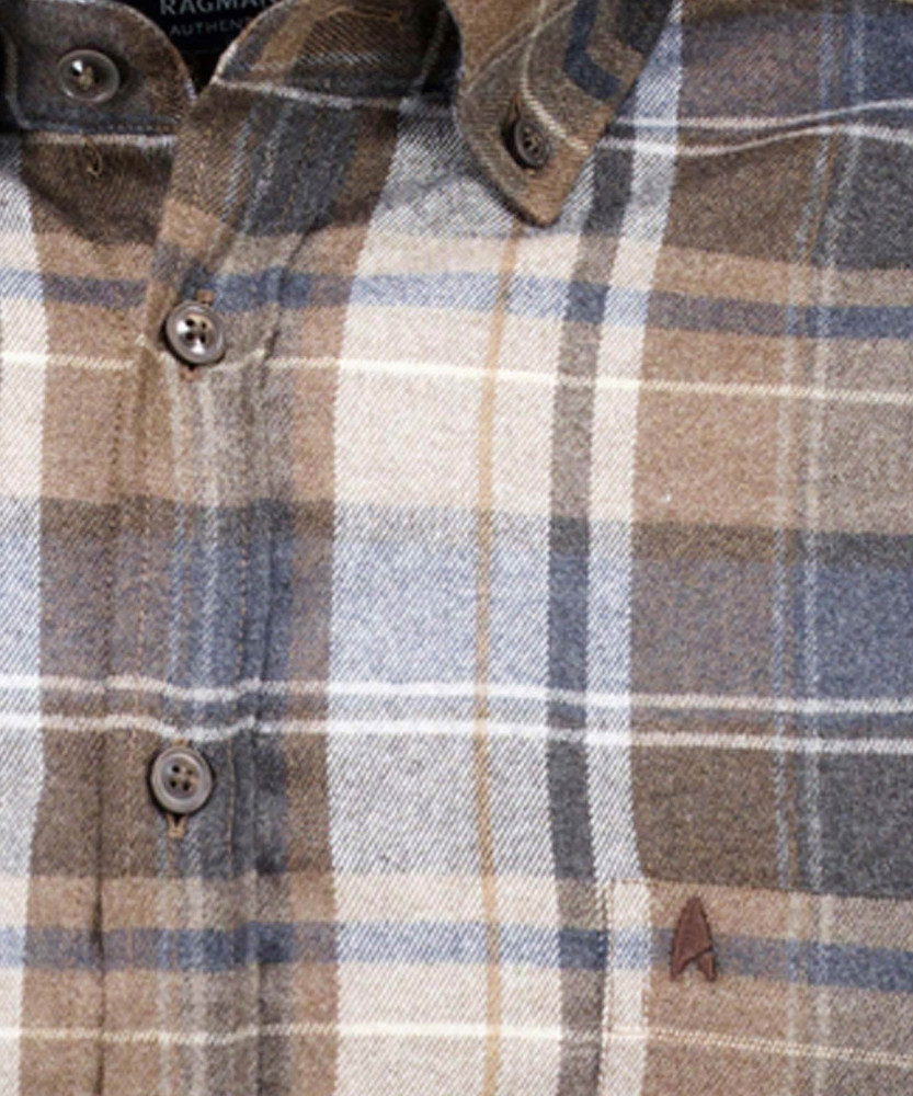 Check shirt  Ceramica, Button-down collar