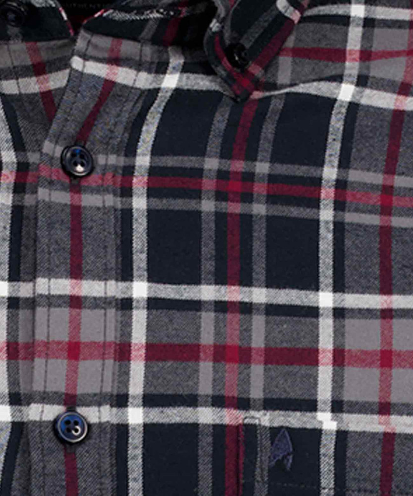 Karohemd Button-down-Kragen