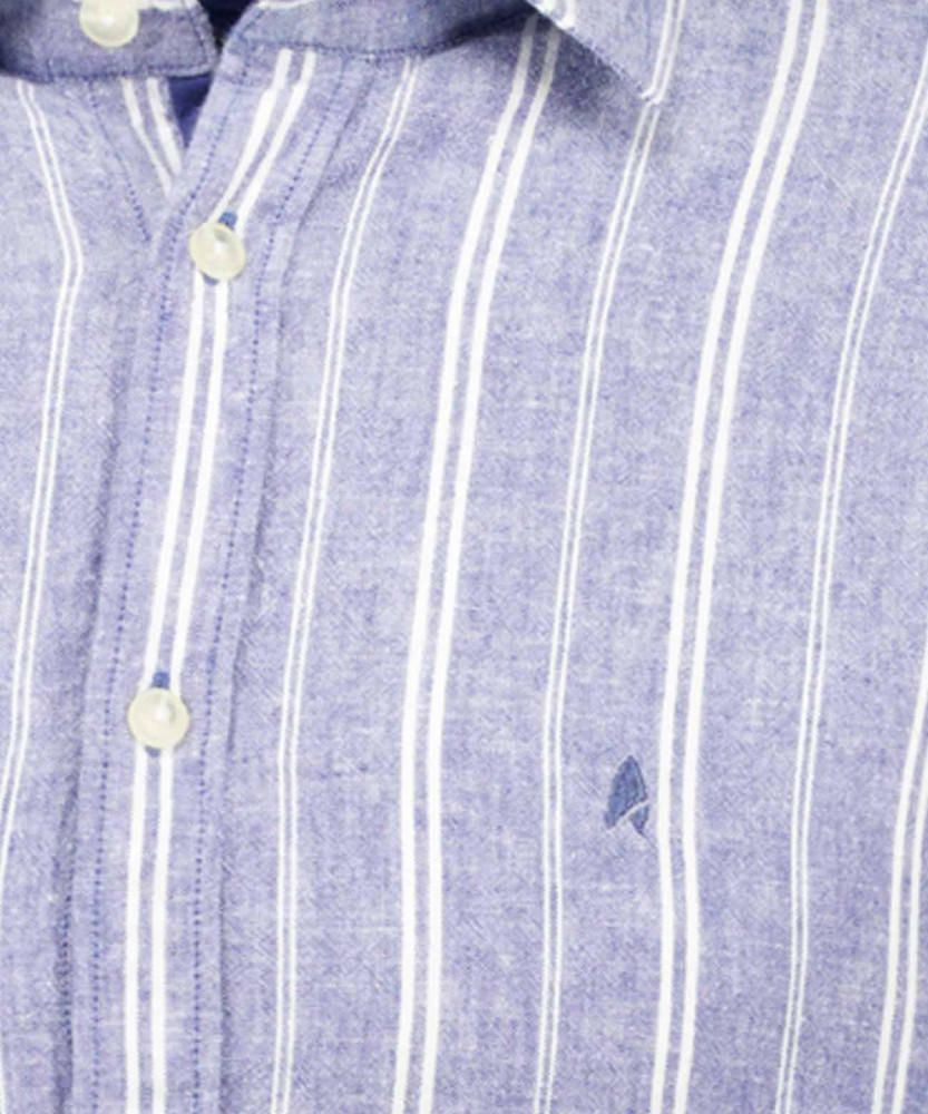 Shirt striped, short sleeve