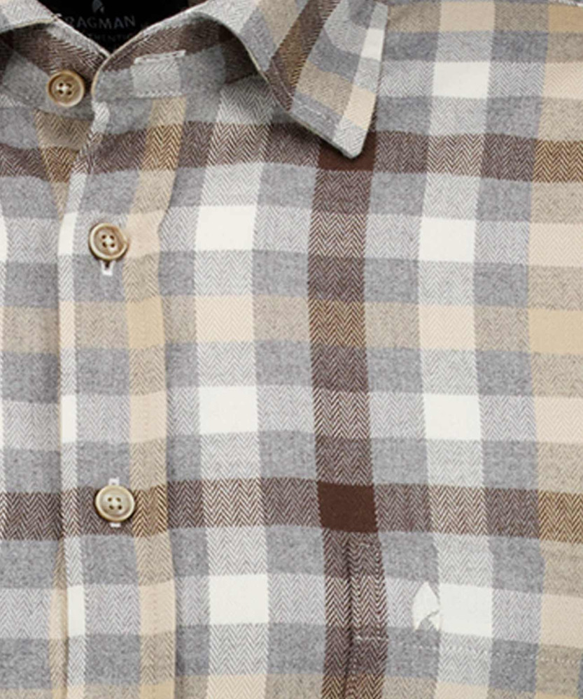 Karohemd mit verdecktem Button-down-Kragen