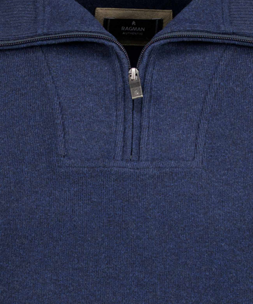 Sweatshirt mit Troyer-Kragen
