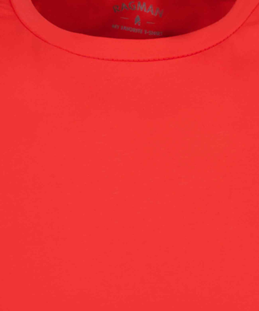 T-Shirt solid, round neck