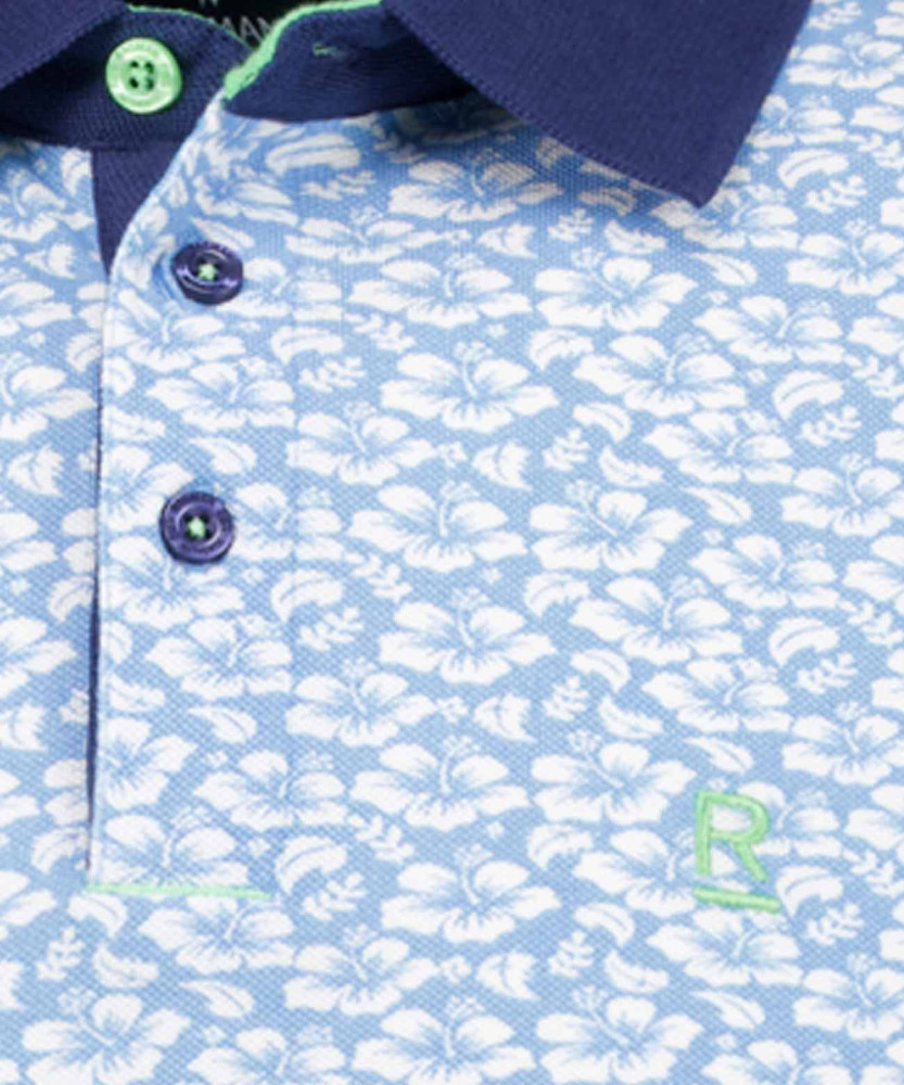 Piqué-Polo mit Alloverprint